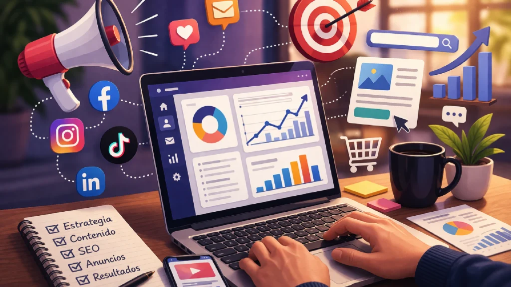 Espacio de trabajo creativo y digital